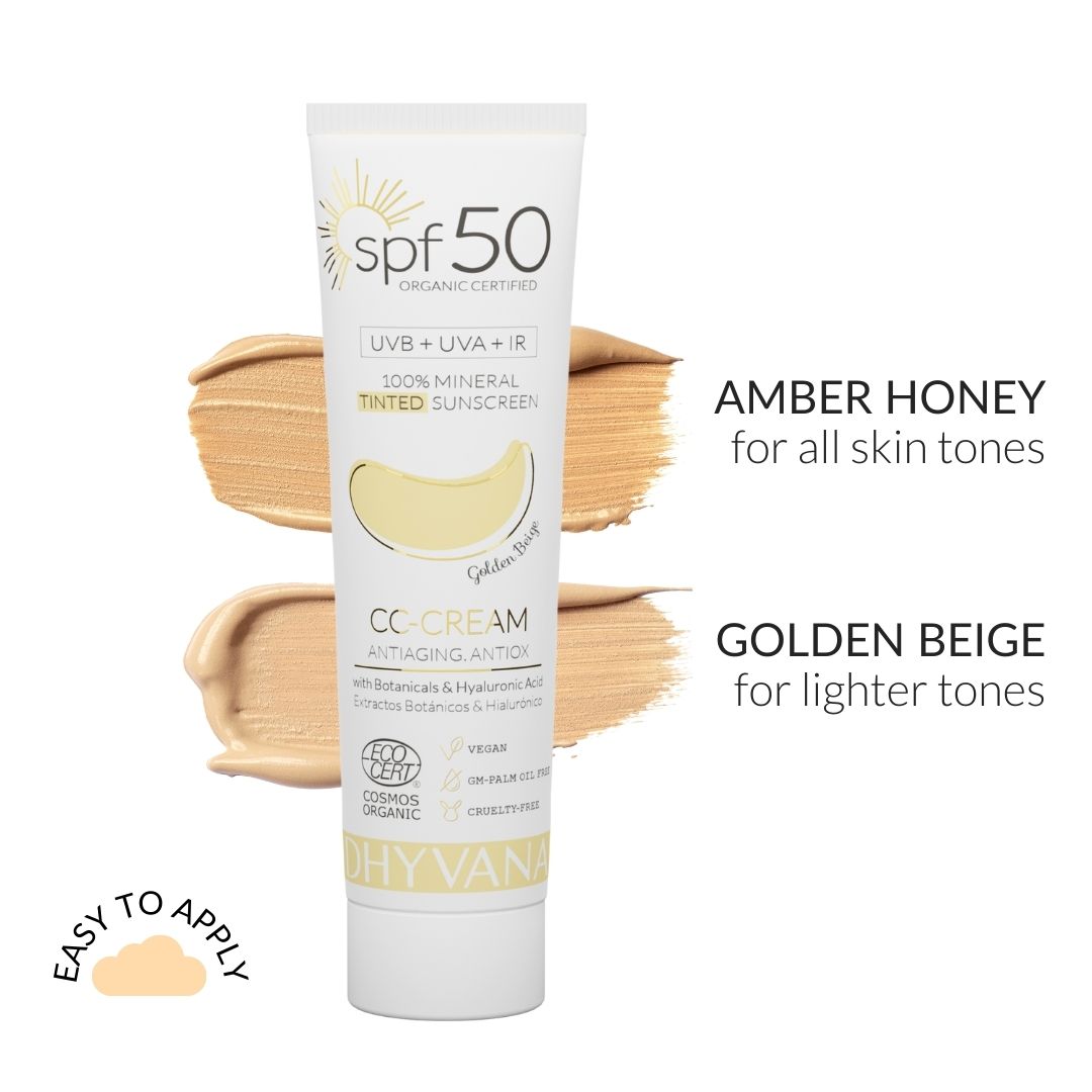 Physical Sunscreen for the Face SK50, Amber Honey