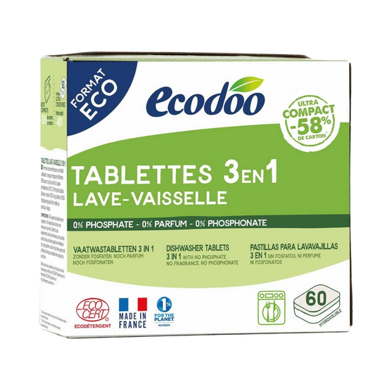 3in1 Dishwasher Tablets – Value Pack of 60 Tablets